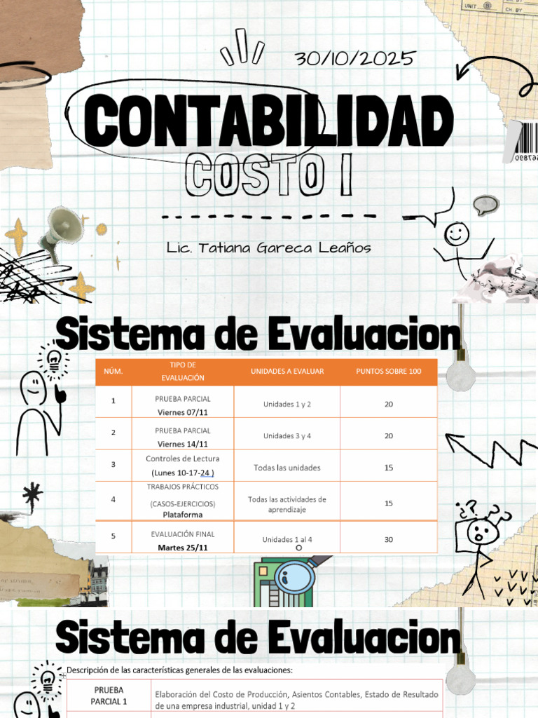 Contabilidad de Costos y Evaluación Empresarial | PDF | Contabilidad ...