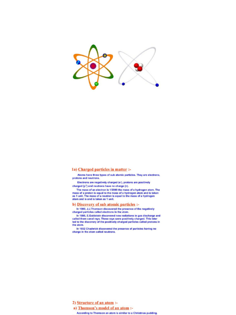 Structure of The Atom | PDF
