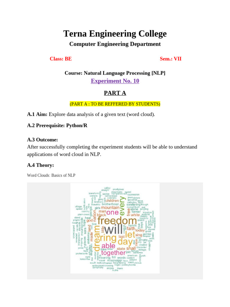 B44 NLP EXP10 | PDF