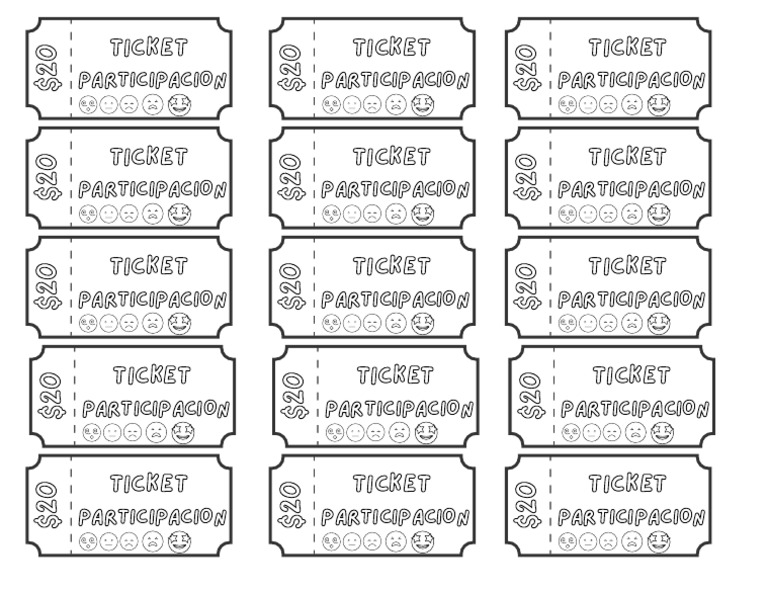 Ticket Participacion | PDF