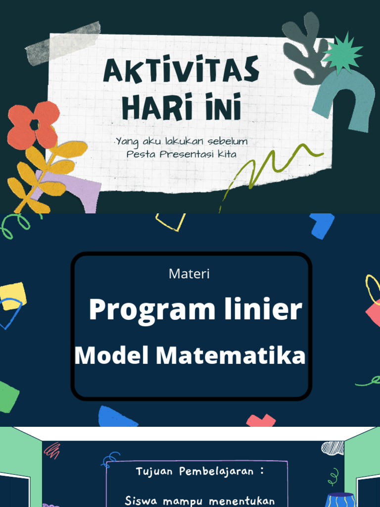 Pembelajaran Model Matematika Program Linier | PDF