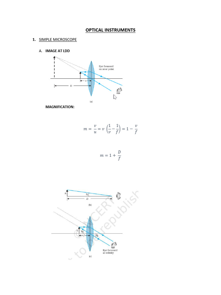 Optical Instruments | PDF | Imaging | Light