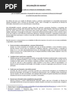 Declaração de Havana (2012). v.Portugal