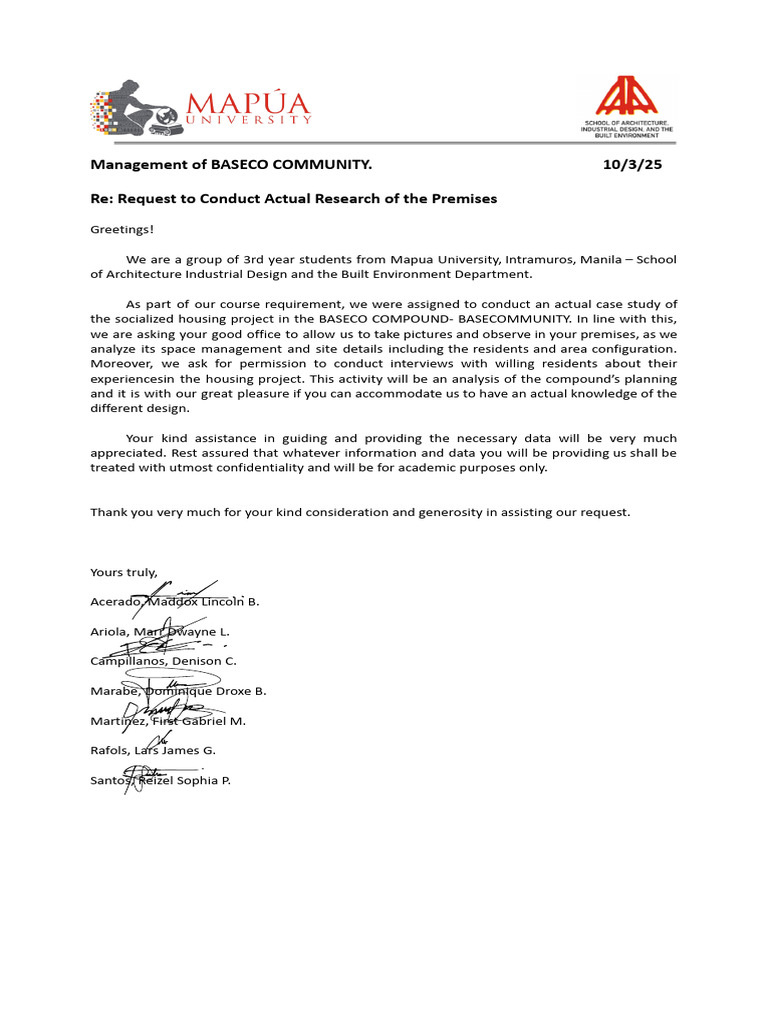 BASECO Community Case Study Request | PDF