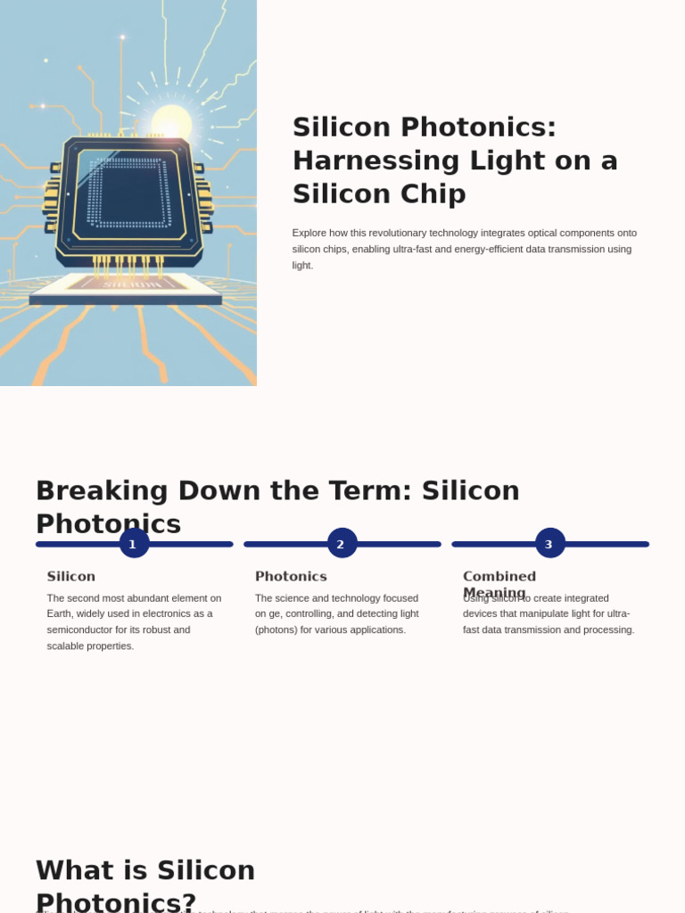 Silicon Photonics: Revolutionizing Data Transfer | PDF | Photonics ...
