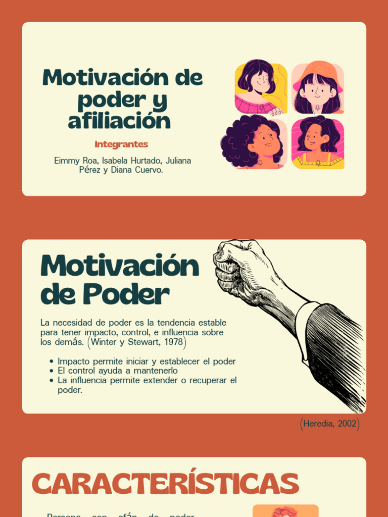 Poder y Afiliación en la Motivación | PDF | Motivación | Motivacional