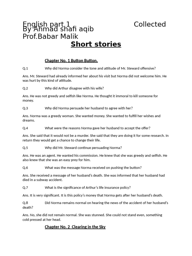 English Notes Intermediate Part I | PDF | Plough