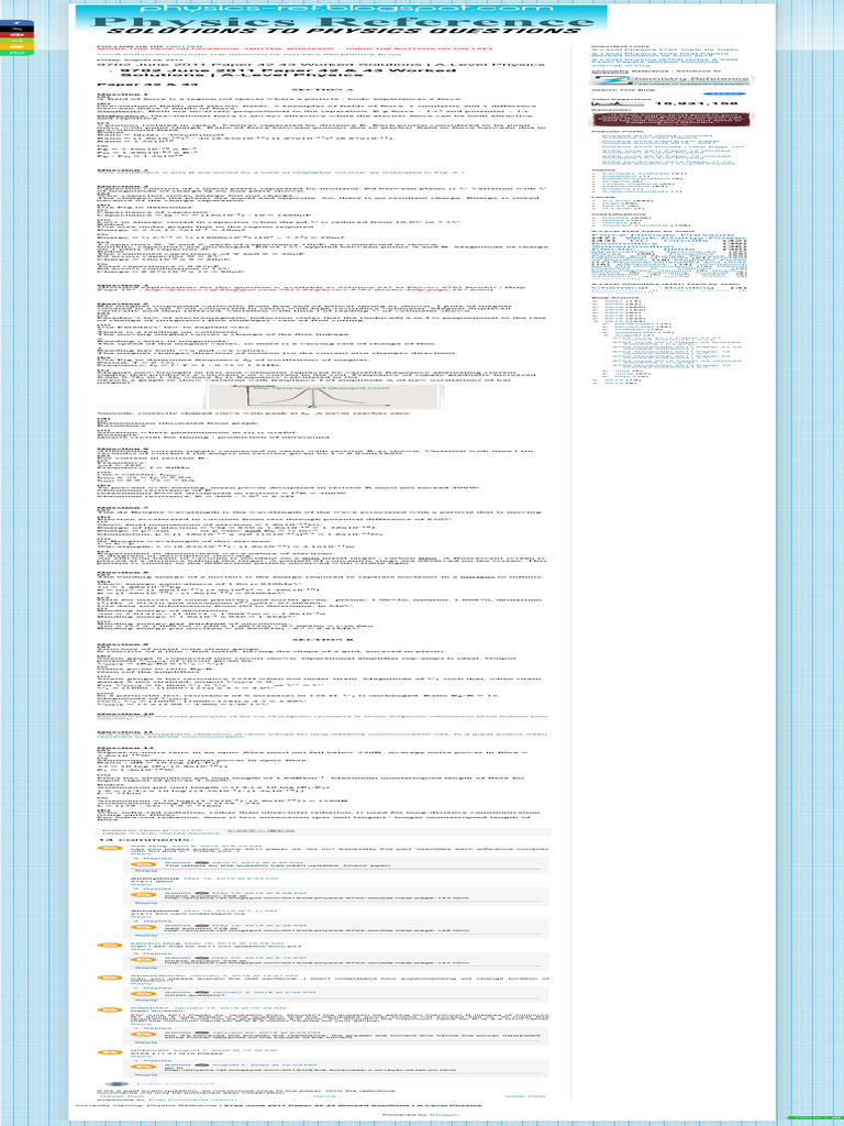 A-Level Physics 9702 Notes & Solutions | PDF | Atomic Nucleus | Capacitor