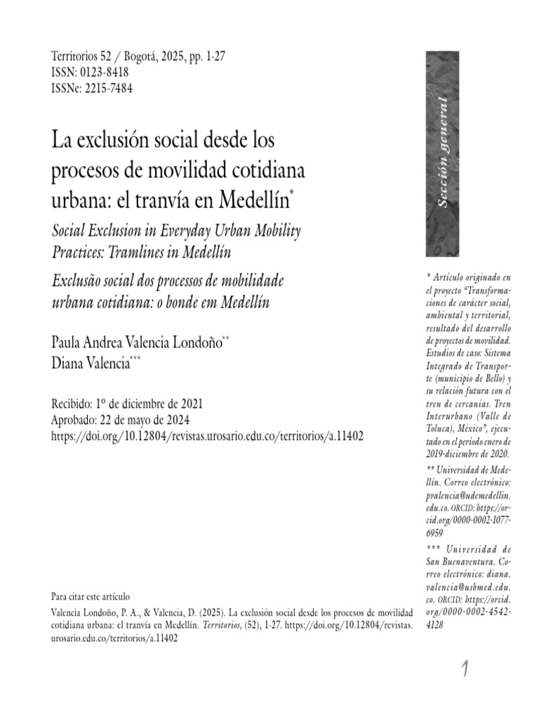Revterritorios 52 Pavalencia+Et+Al+ | PDF | Exclusión social ...