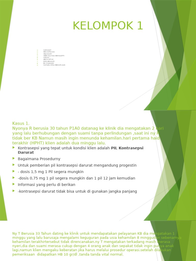 KELOMPOK 1 tugas pelatihan kb | PDF