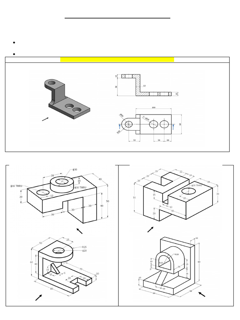 Sectional Views in Engineering Drawing | PDF