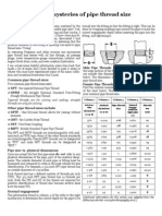 Pipe Thread Size