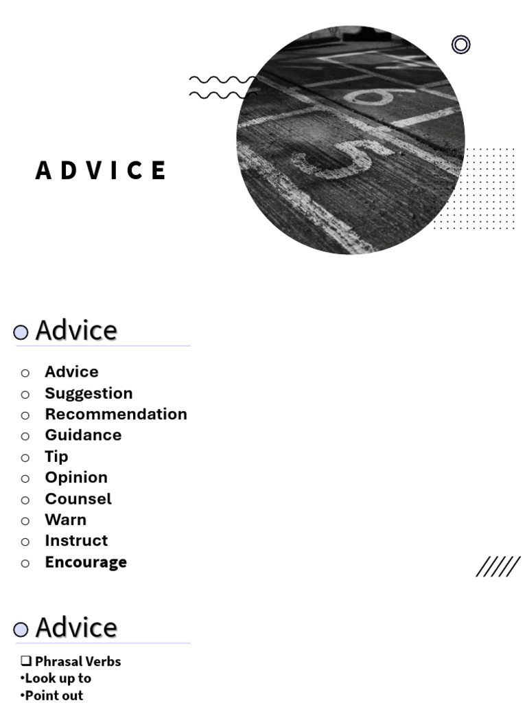 Advice | PDF