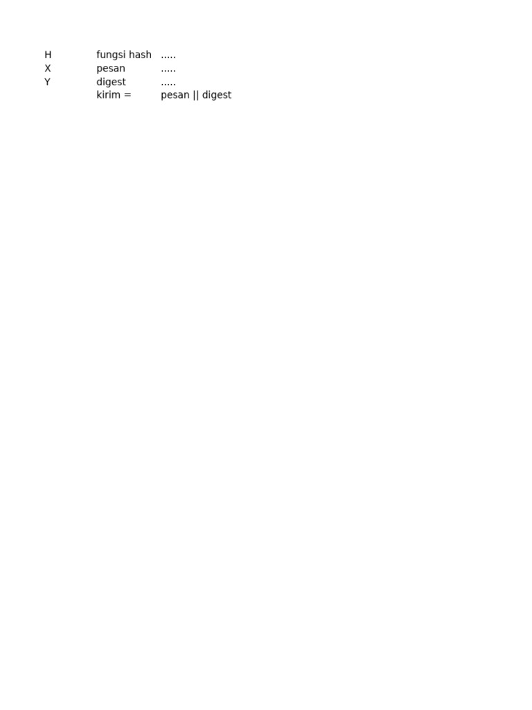 Fungsi Hash dalam Kriptografi | PDF