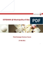 ESTIDAMA at Municipality of Abu Dhabi City: Third Strategic Partners Forum 27-06-2011