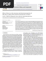 Effect of Dy2O3 on the Structure and Electrical Properties Of