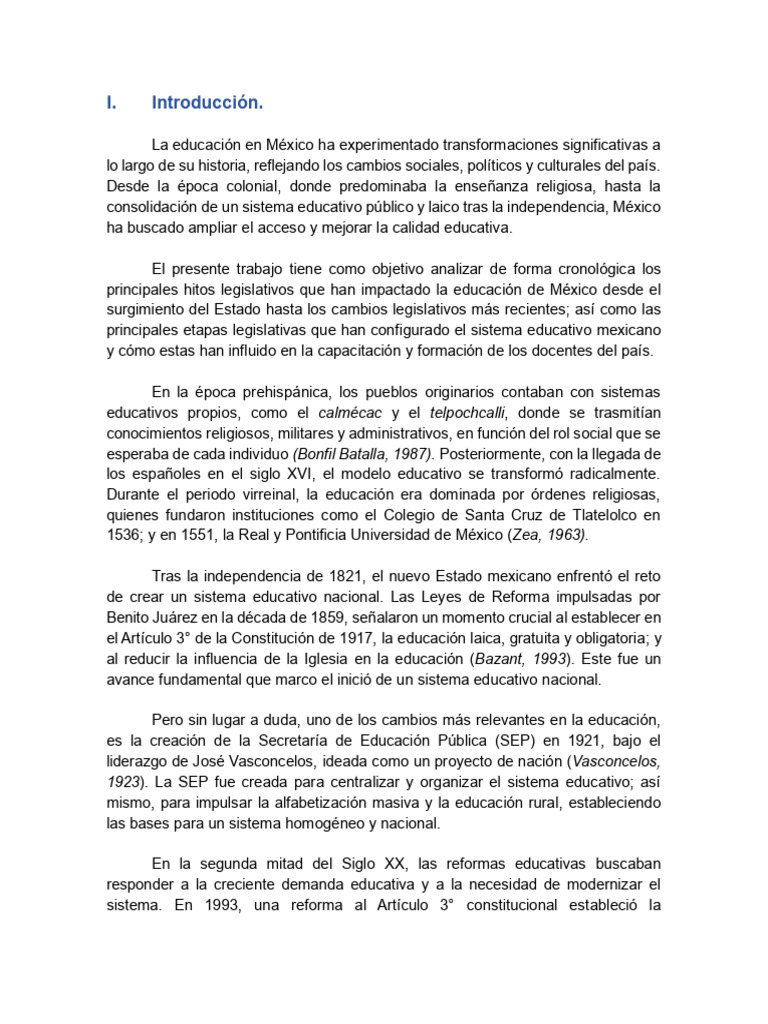 Evolución de la Educación en México | PDF | Maestros | Enseñando