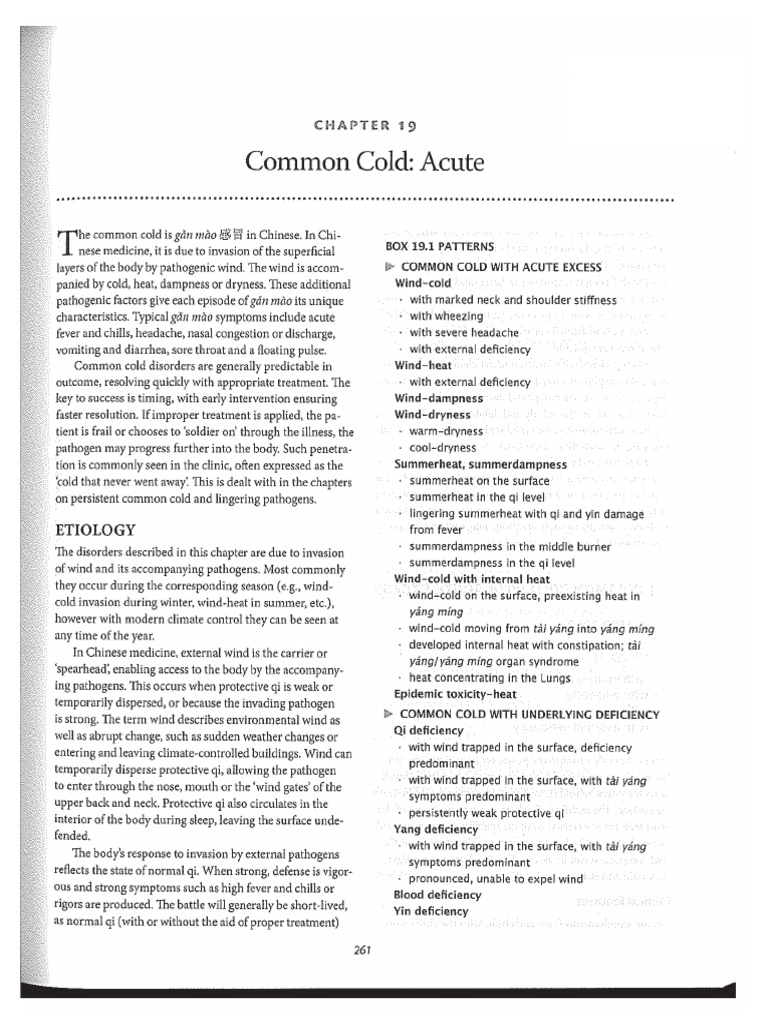 Common Cold | PDF