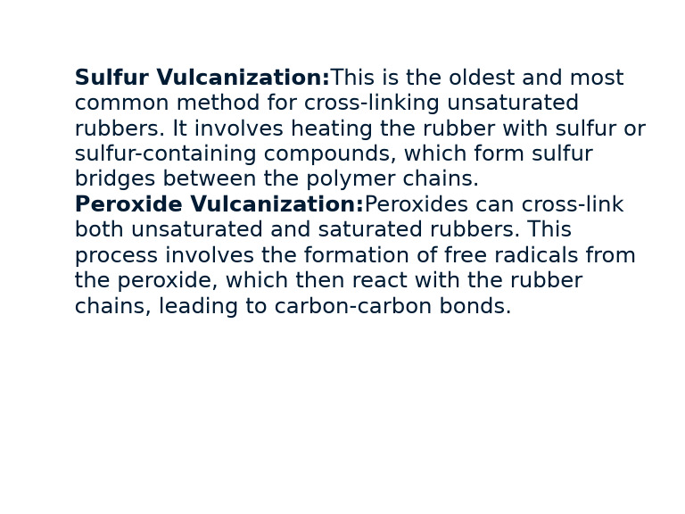 Vulcanization Methods Explained | PDF