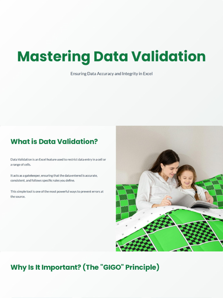 Data Validation in Excel | PDF