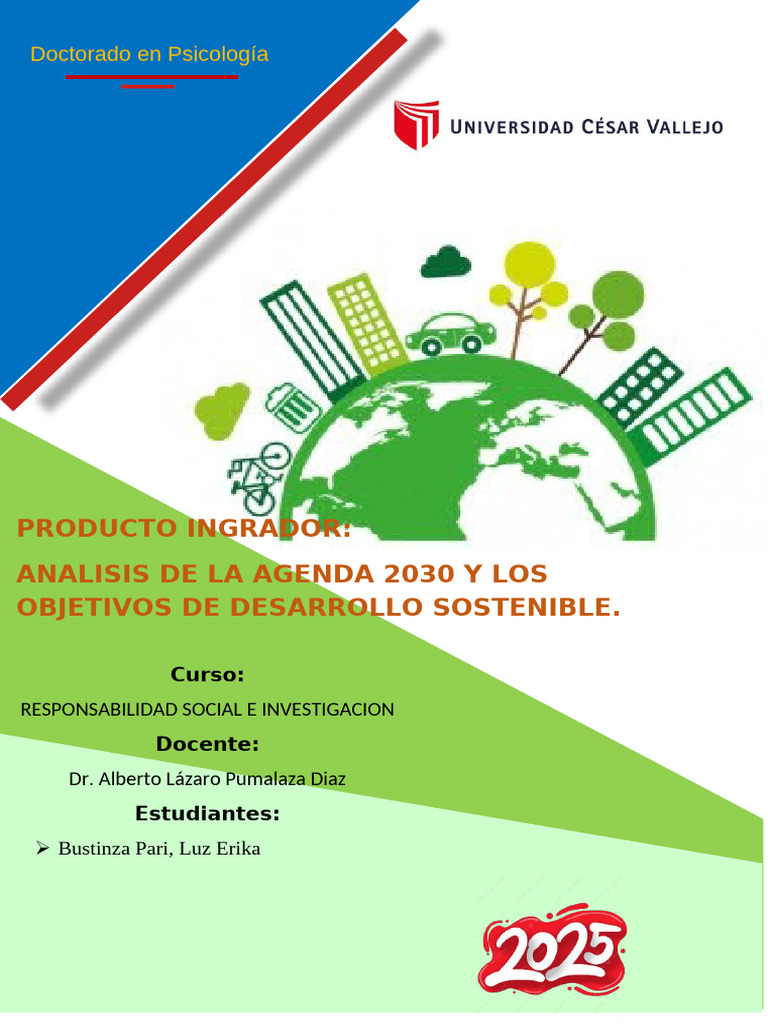 Análisis de la Agenda 2030 y ODS | PDF | Sustentabilidad | Desarrollo ...