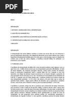 Interpretaçao da Biblia na Igreja
