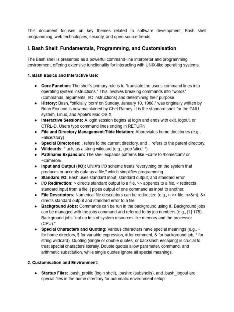 Bash Shell Programming Essentials | PDF | Ajax (Programming) | Document ...