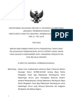 Peraturan Direktur Jenderal Perbendaharaan Nomor Per 31 PB 2008 TTG Mekanisme Pembayaran Biaya Pengadaan Tanah