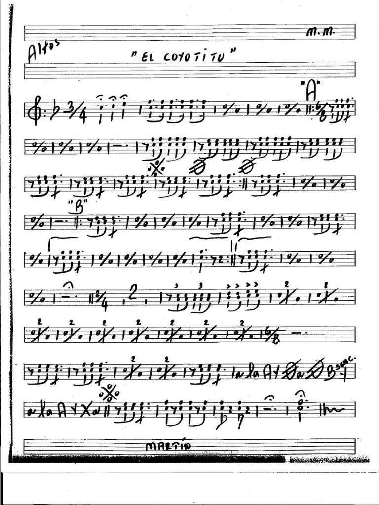 El Coyotito - Banda MM Version 3 | PDF