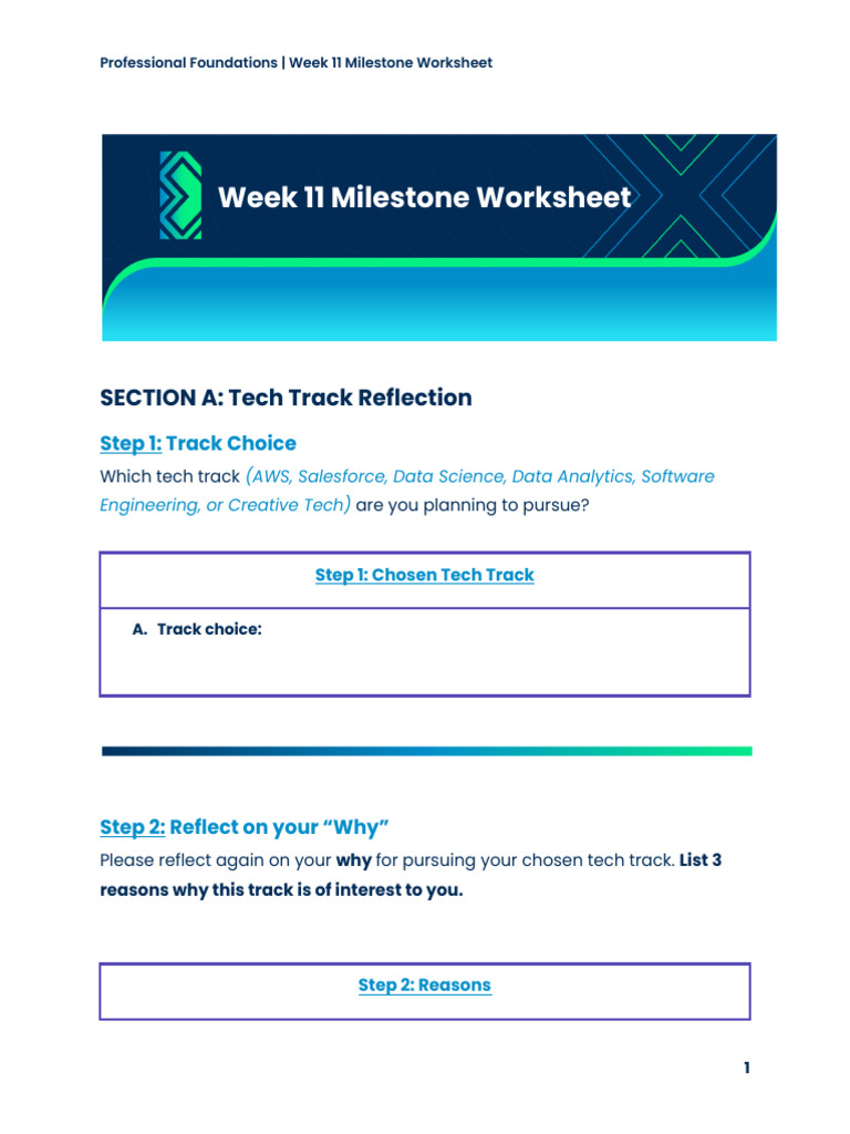 Software Engineering Career Reflection Worksheet | PDF | Web ...