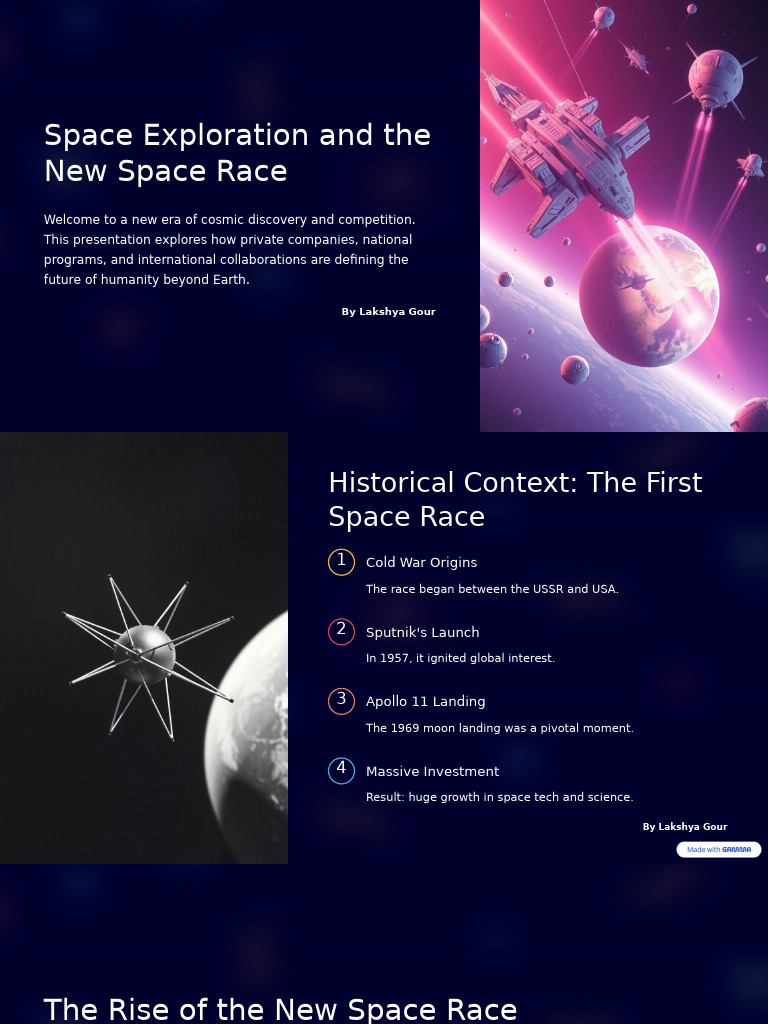 New Space Race: Future of Exploration | PDF | Nasa | Space Exploration