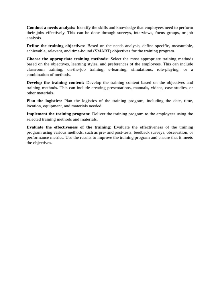 Effective Employee Training Guide | PDF