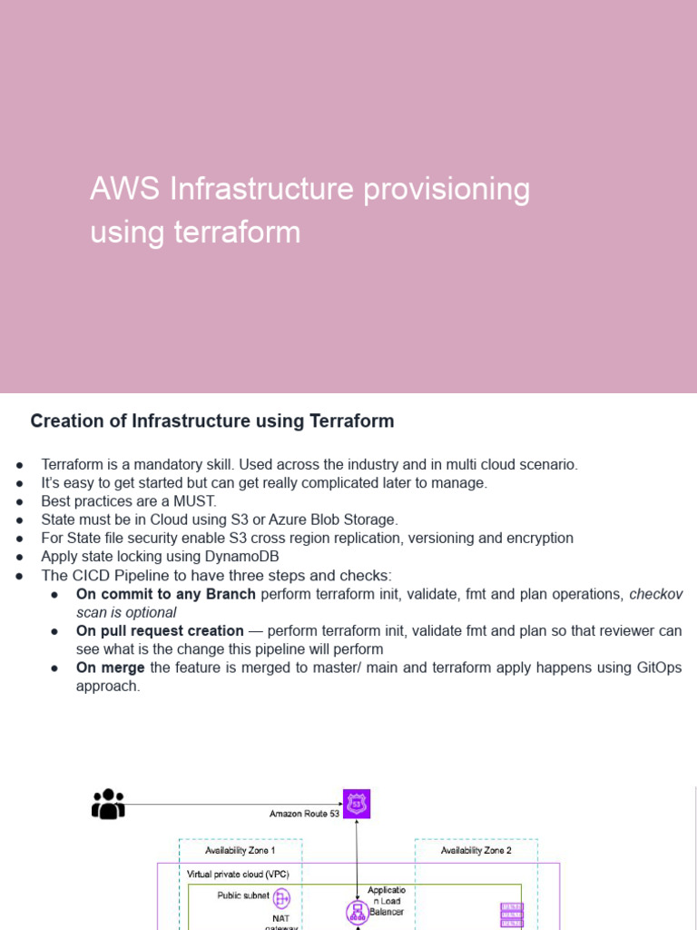 AWS Terraform Infrastructure Setup Guide | PDF | Amazon Web Services ...