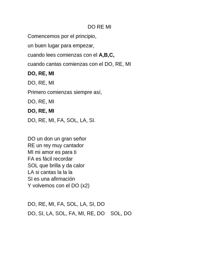 Do Re Mi | PDF