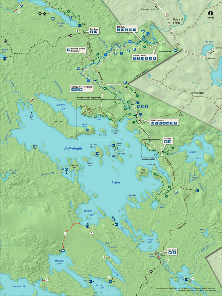 NS Kejimkujik Carte Map 2025 en | PDF