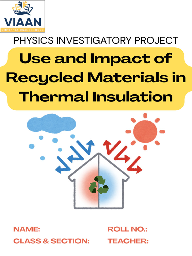 Use and Impact of Recycled Materials in Thermal Insulation | PDF