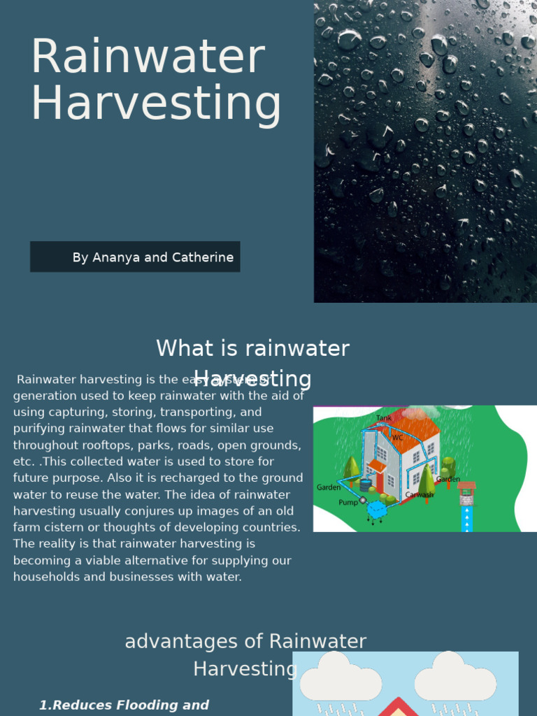 Rainwater Harvesting | PDF | Hydrology And Urban Planning | Aquatic Ecology