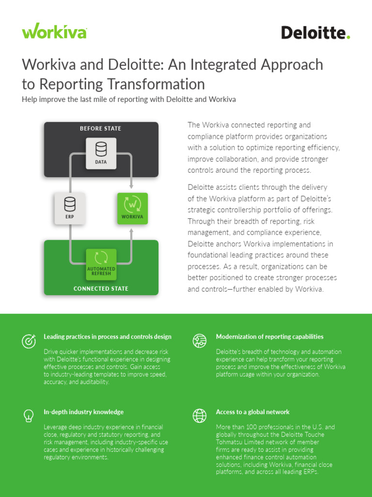 Workiva Deloitte Datasheet en | PDF | Business