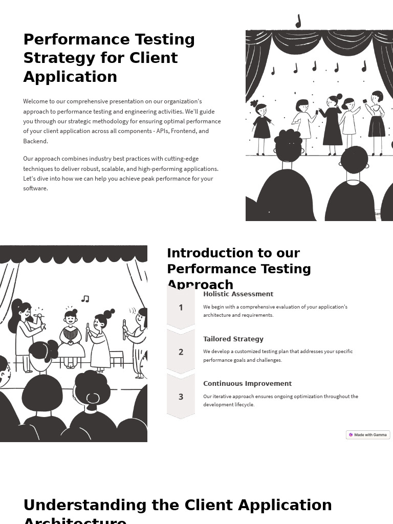 Performance Testing Strategy For Client Application Pdf Computing