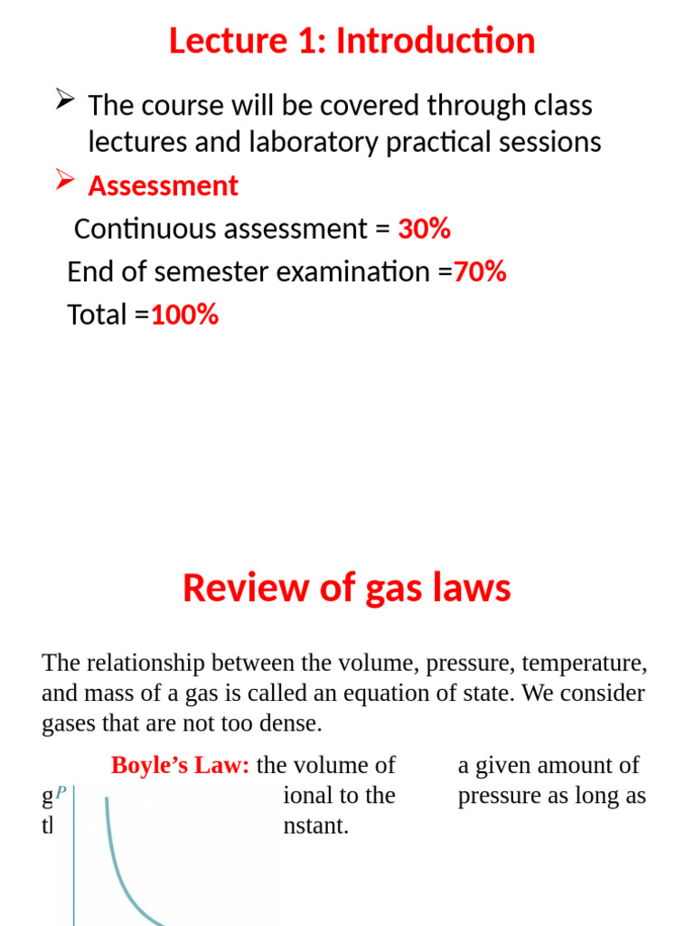 Gas Laws and Thermodynamics Overview | PDF | Gases | Temperature