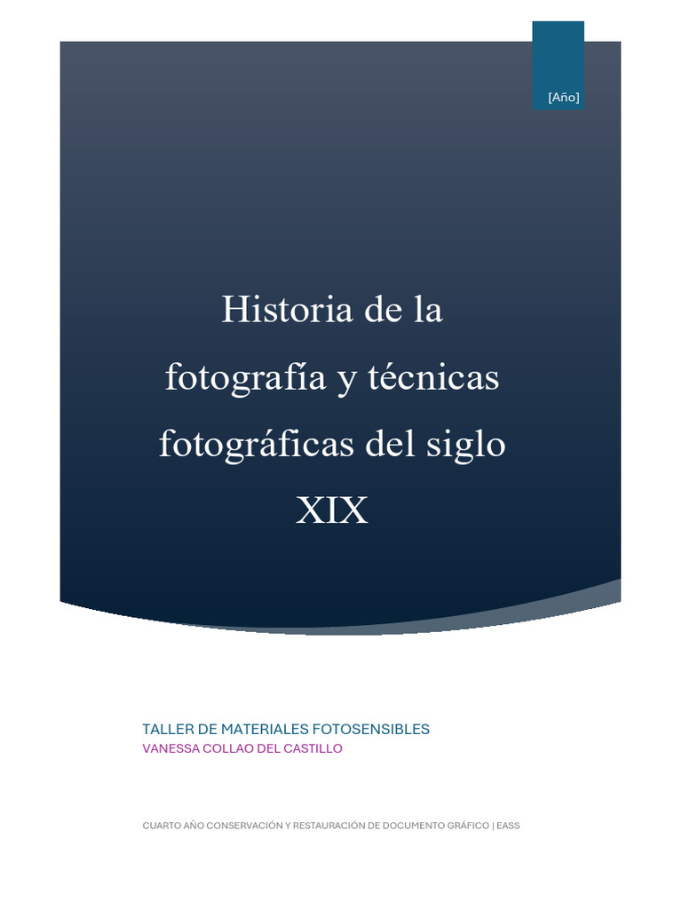 Fotografía y técnicas del siglo XIX | PDF | Imagen