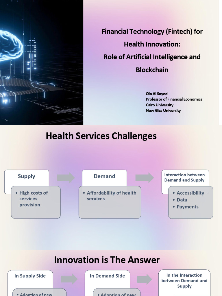 Fintech For Health Care Innovation | PDF | Finance & Money Management ...