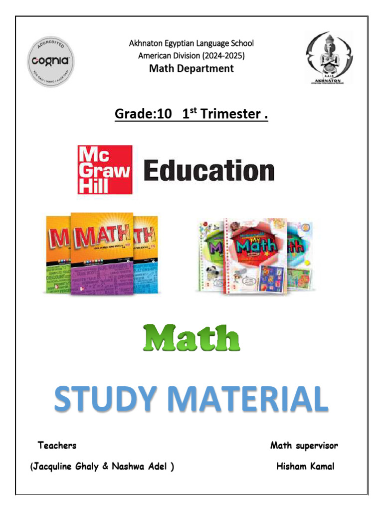 10th Grade Math Syllabus 2024-2025 | PDF | Quadratic Equation ...