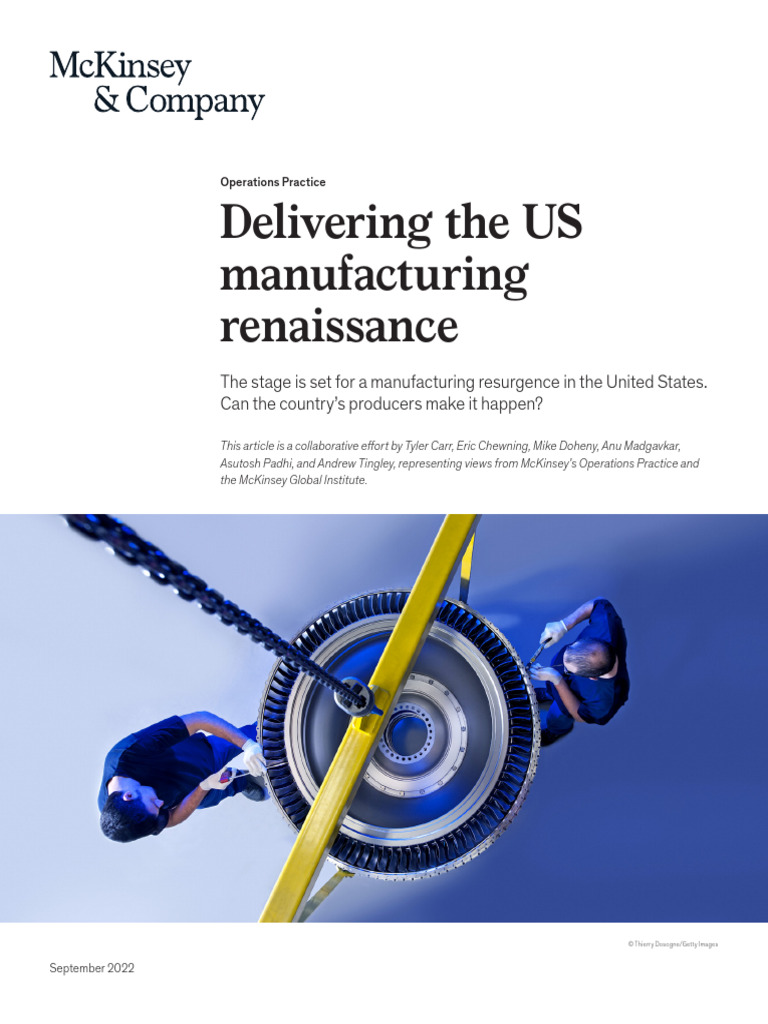 Revitalizing US Manufacturing Growth | PDF | Economy Of The United ...