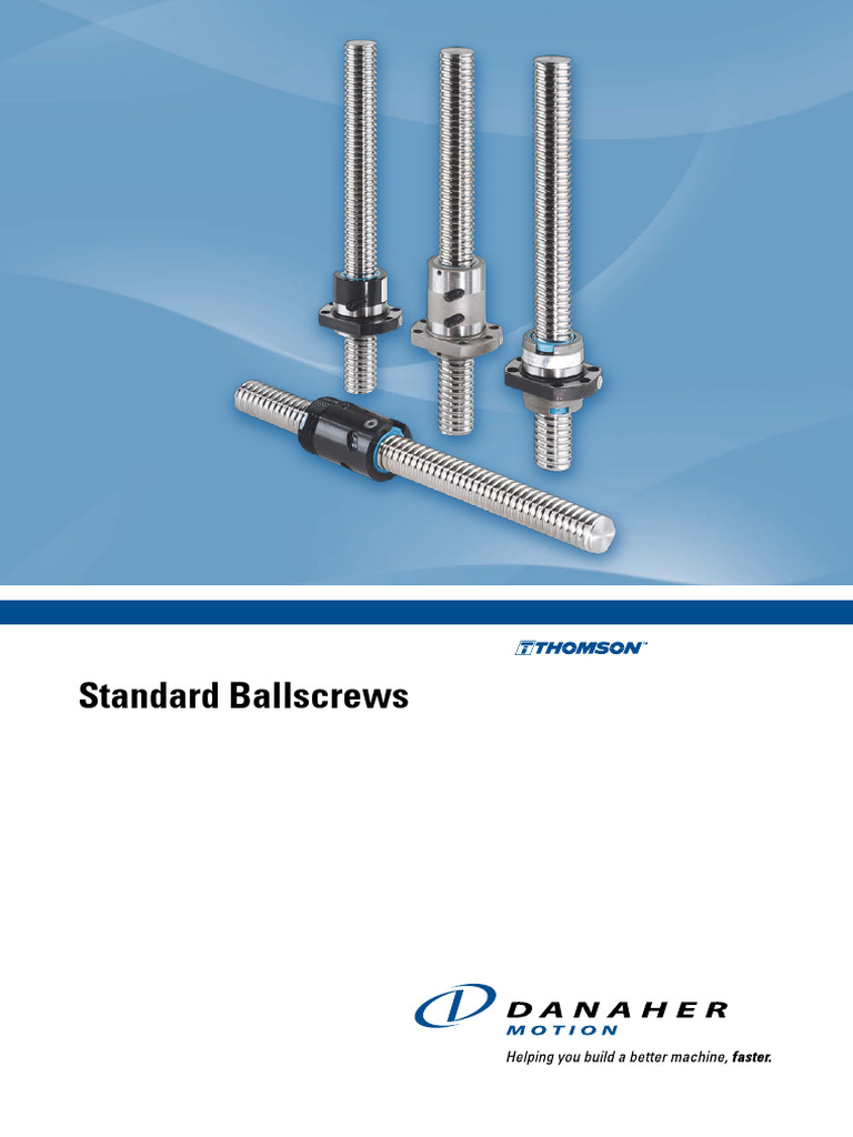 Standard Ballscrews Overview Guide | PDF | Mechanical Engineering ...