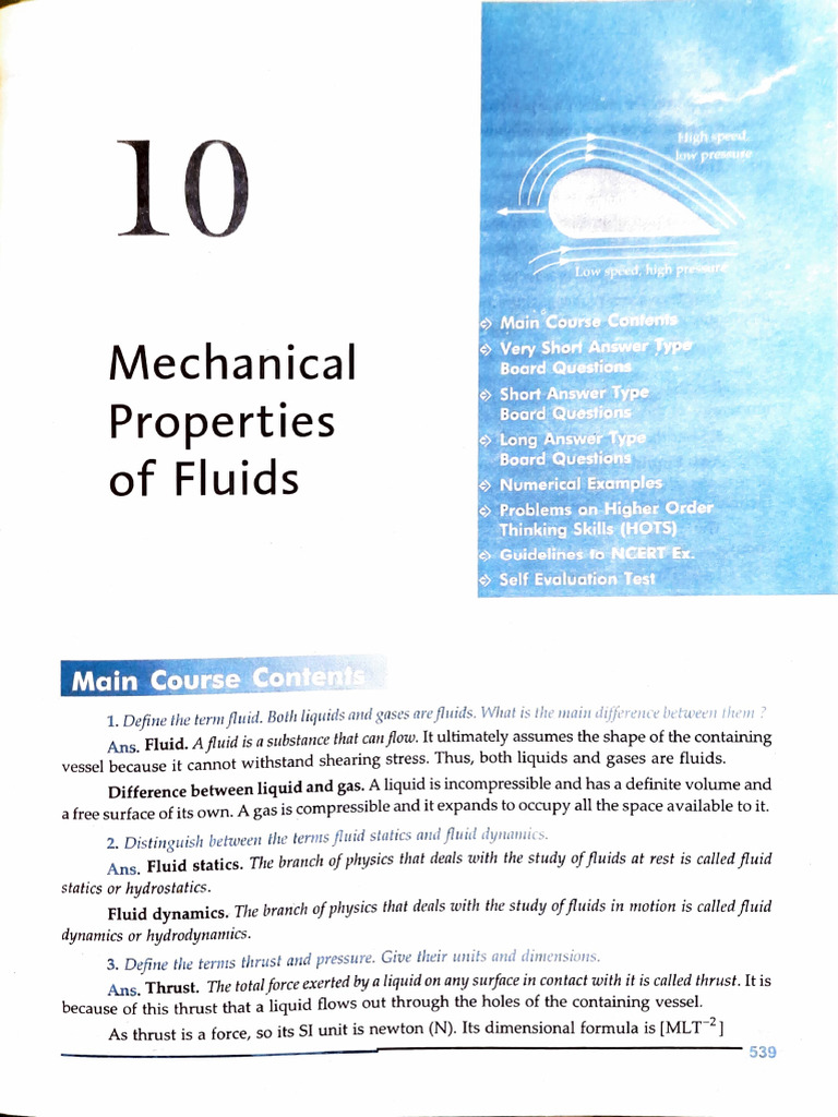 Mechanical Properties of Fluids Explained | PDF | Pressure | Pressure ...