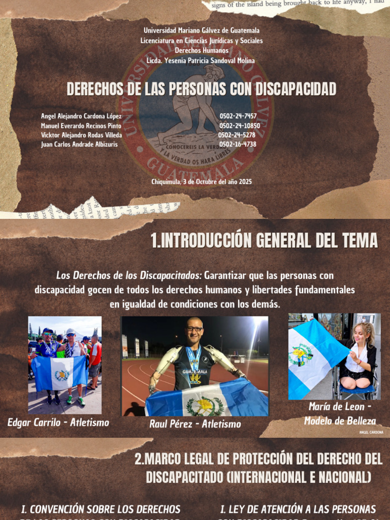 Derechos de Personas con Discapacidad en Guatemala | PDF | Invalidez ...