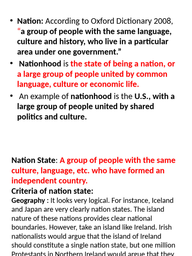 Understanding Nationhood and Nation States | PDF | Nation | Nation State