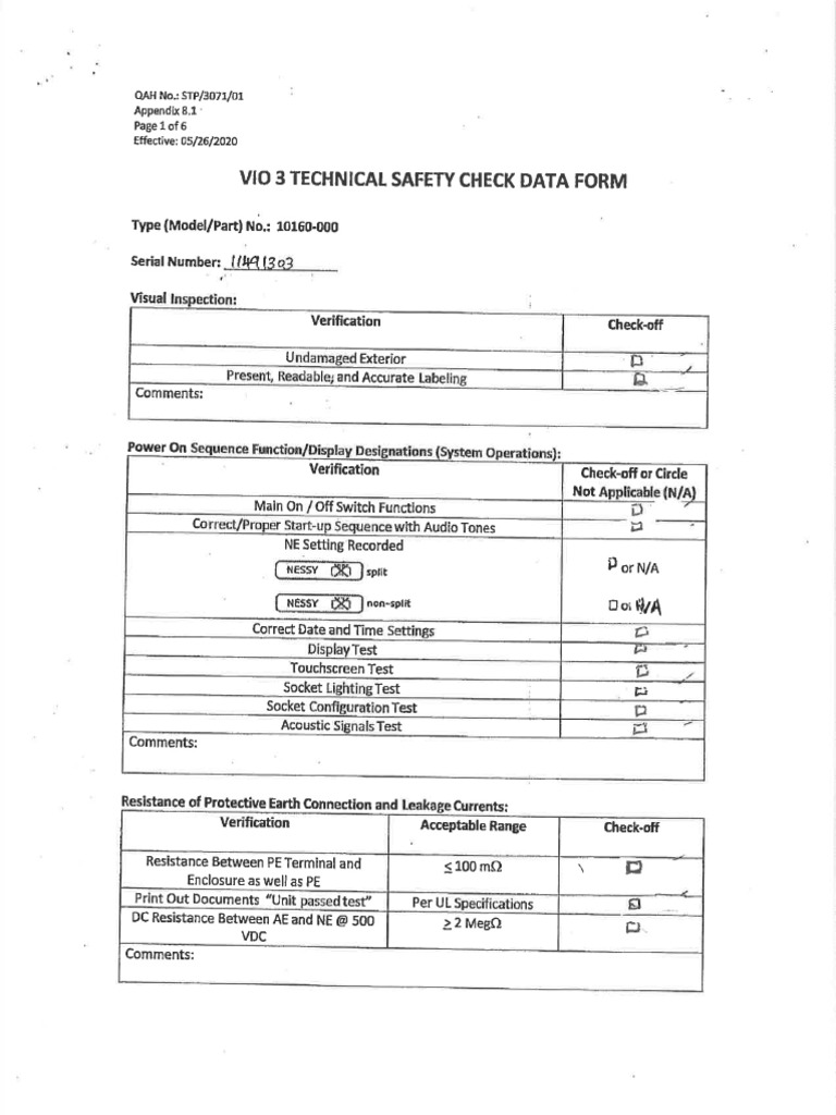 Vio 3 PM Checklist | PDF