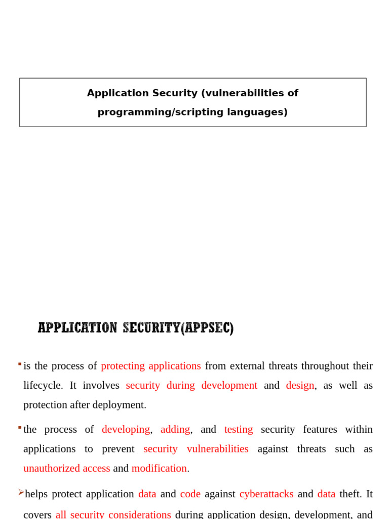 Application Security: Protecting Code & Data | PDF | Malware | Computer ...